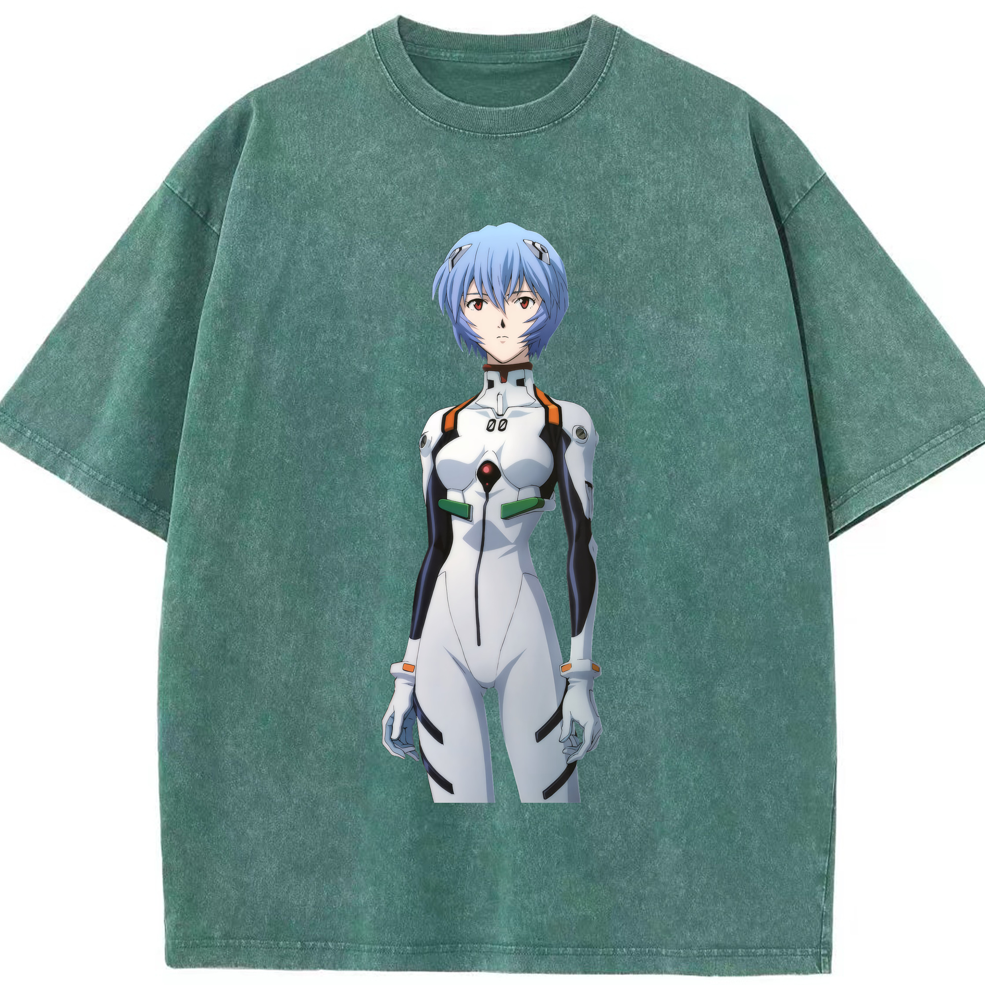 （画像用） EVA 新世紀エヴァンゲリオン 綿100% ヴィンテージ風 半袖Tシャツ（フロントプリント）